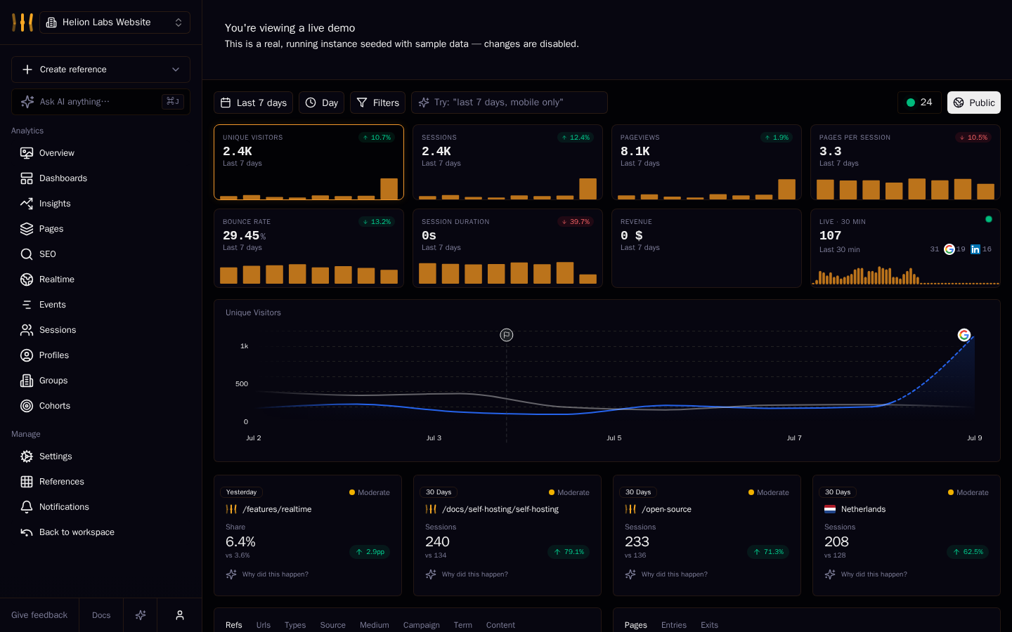 Helion Dashboard