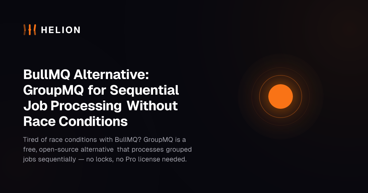 BullMQ Alternative: GroupMQ for Sequential Job Processing Without Race Conditions