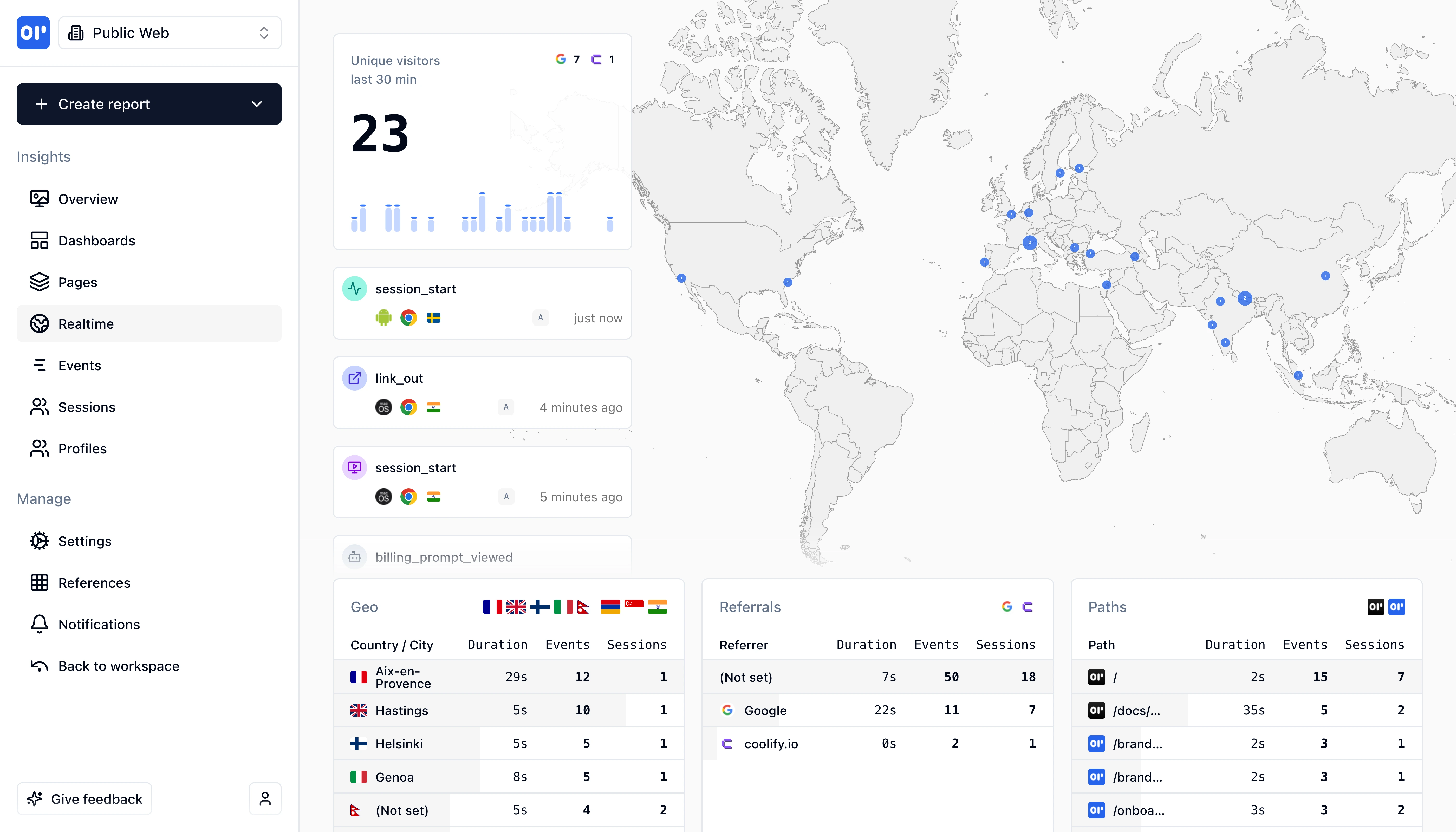 Helion Real-time Analytics